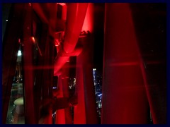 Canton Tower's observation deck at night. 